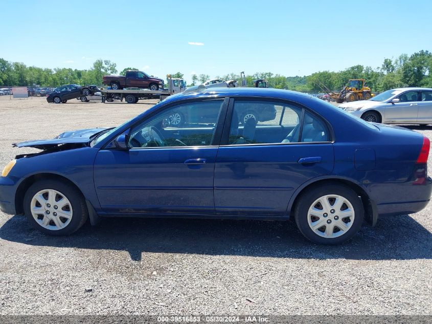 2003 Honda Civic Ex VIN: 1HGES267X3L036282 Lot: 39516853