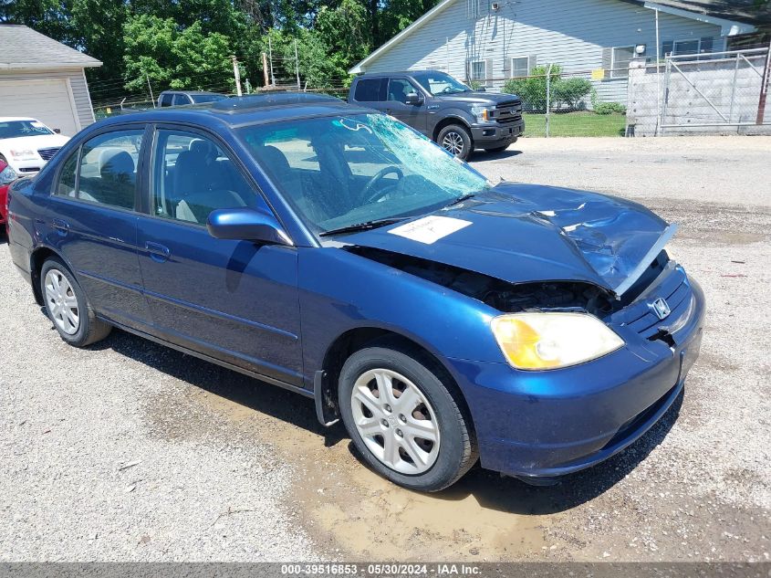 2003 Honda Civic Ex VIN: 1HGES267X3L036282 Lot: 39516853