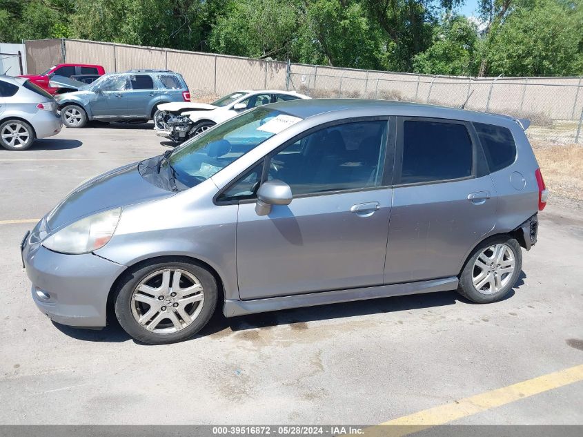 2008 Honda Fit Sport VIN: JHMGD38648S064215 Lot: 39516872