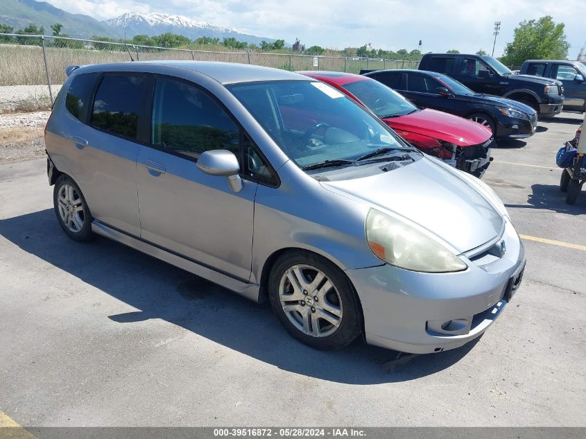 2008 Honda Fit Sport VIN: JHMGD38648S064215 Lot: 39516872