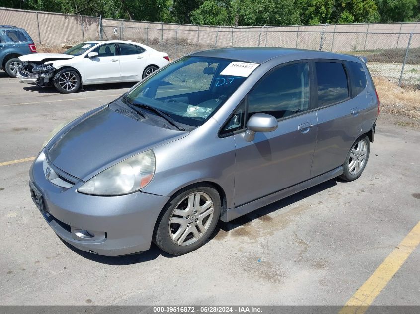 2008 Honda Fit Sport VIN: JHMGD38648S064215 Lot: 39516872