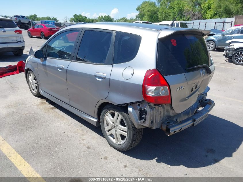 2008 Honda Fit Sport VIN: JHMGD38648S064215 Lot: 39516872