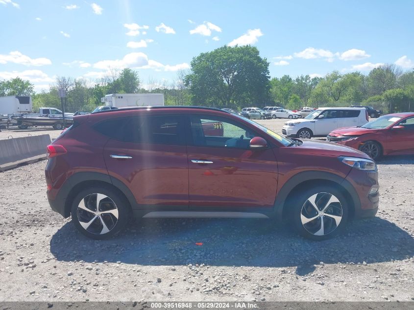 2018 Hyundai Tucson Limited VIN: KM8J3CA22JU825072 Lot: 39516948