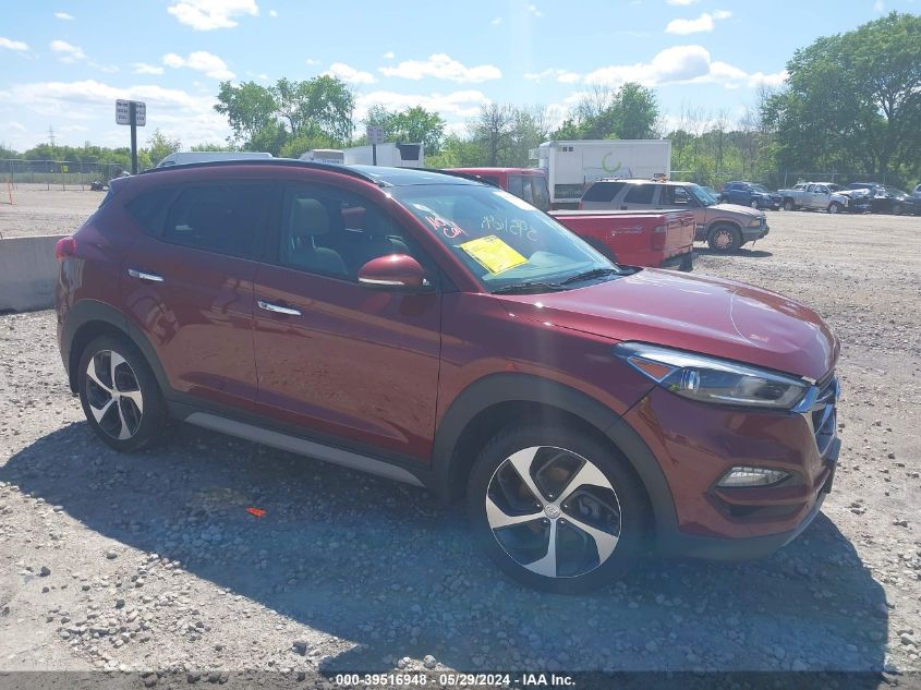 2018 Hyundai Tucson Limited VIN: KM8J3CA22JU825072 Lot: 39516948