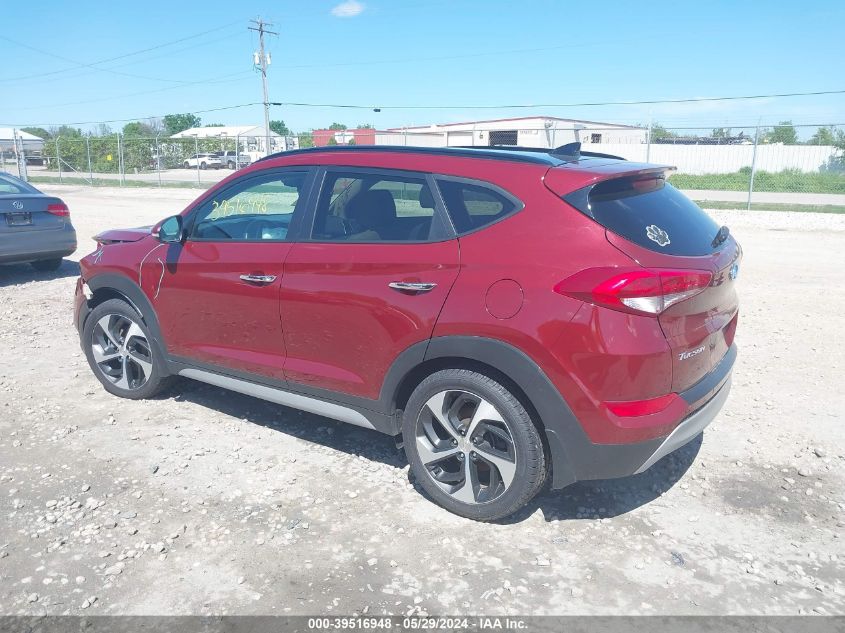 2018 Hyundai Tucson Limited VIN: KM8J3CA22JU825072 Lot: 39516948