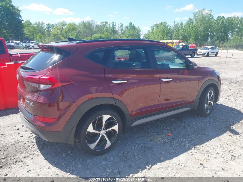 2018 Hyundai Tucson Limited VIN: KM8J3CA22JU825072 Lot: 39516948