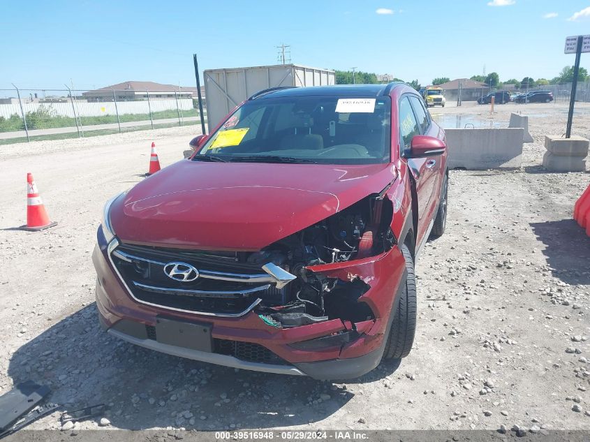 2018 Hyundai Tucson Limited VIN: KM8J3CA22JU825072 Lot: 39516948