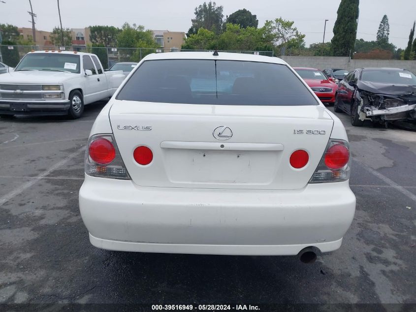 2001 Lexus Is 300 VIN: JTHBD182010030267 Lot: 39516949