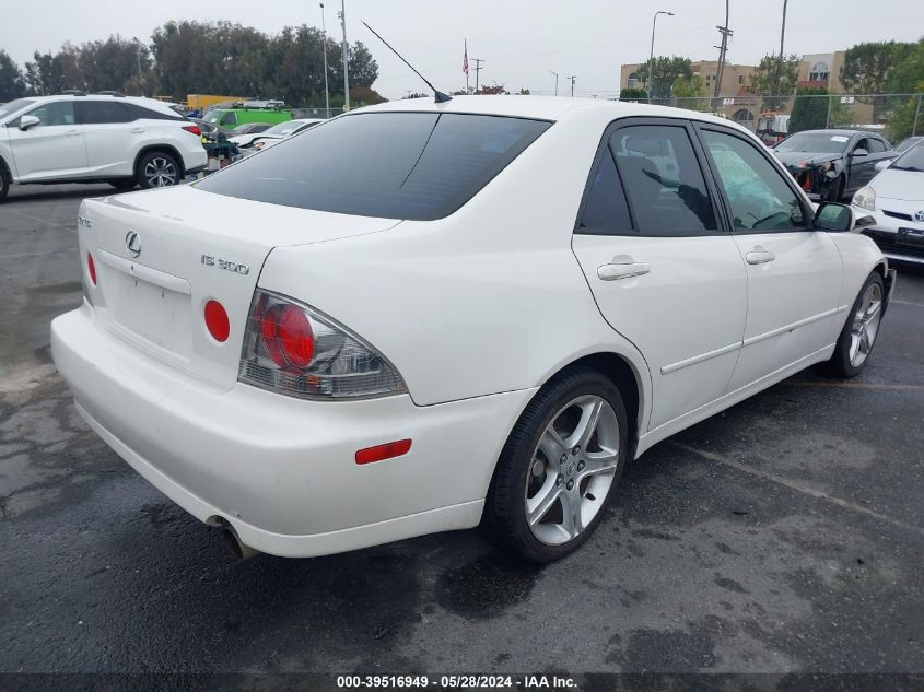 2001 Lexus Is 300 VIN: JTHBD182010030267 Lot: 39516949