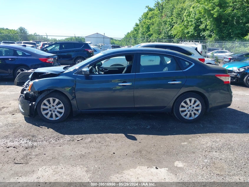 2014 Nissan Sentra Fe+ S/Fe+ Sv/S/Sl/Sr/Sv VIN: 3N1AB7AP8EL644975 Lot: 39516950