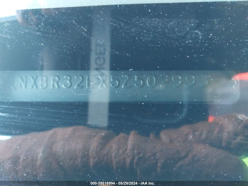 2005 Toyota Corolla S VIN: 1NXBR32EX5Z507993 Lot: 39516994