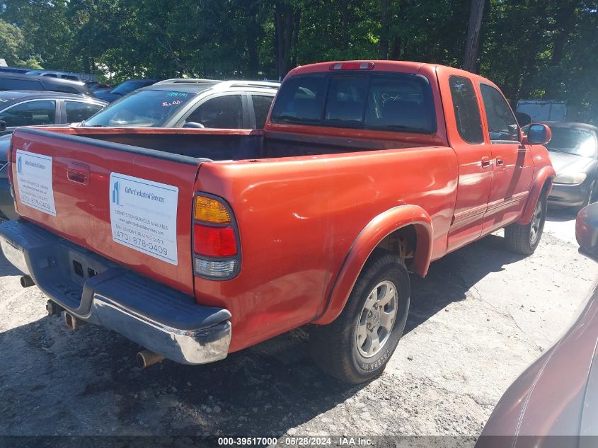 2000 Toyota Tundra Ltd V8 VIN: 5TBBT4814YS124312 Lot: 39517000