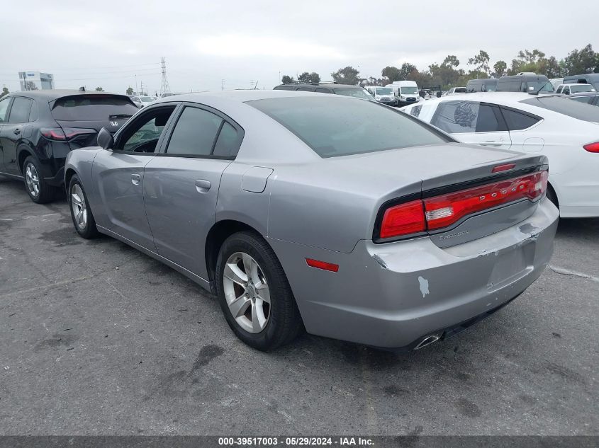 2013 Dodge Charger Se VIN: 2C3CDXBG4DH638701 Lot: 39517003