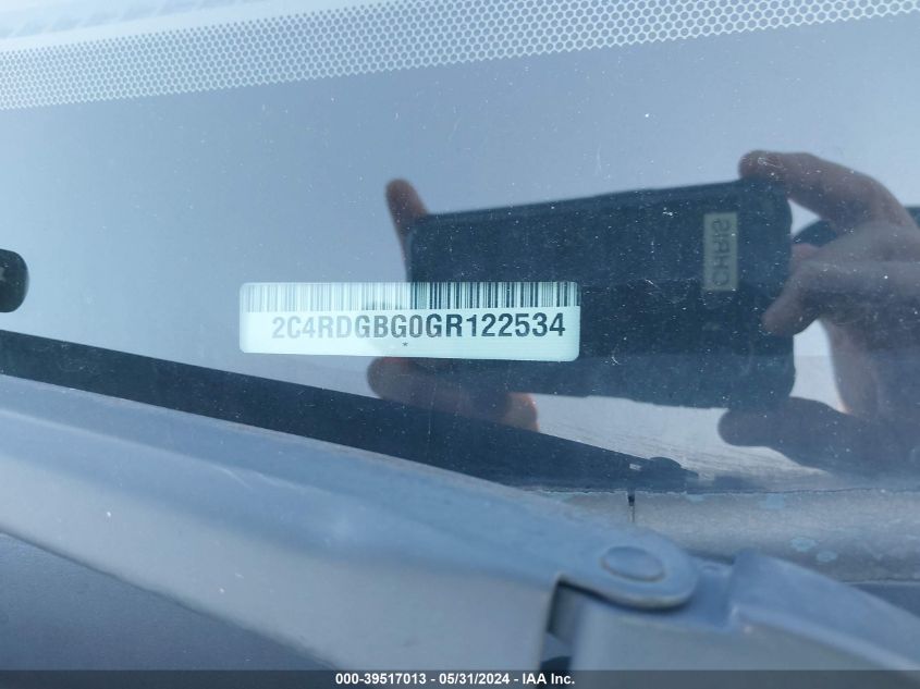2016 DODGE GRAND CARAVAN SE - 2C4RDGBG0GR122534