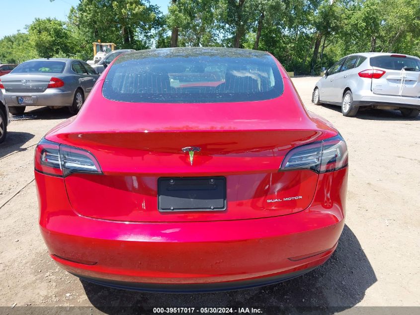 2020 Tesla Model 3 Long Range Dual Motor All-Wheel Drive VIN: 5YJ3E1EB5LF635963 Lot: 39517017