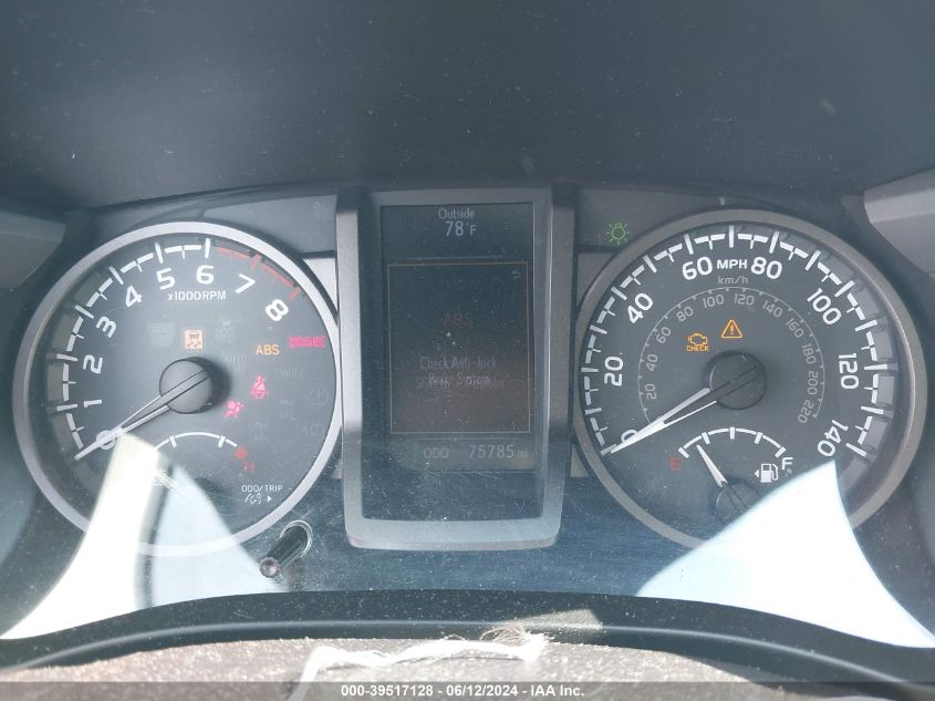 2016 Toyota Tacoma Trd Sport VIN: 5TFCZ5AN9GX028987 Lot: 39517128