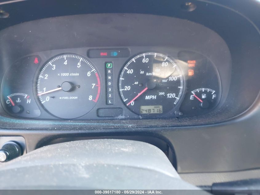 2001 Isuzu Rodeo Ls 3.2L/Ls 3.2L V6/Lse 3.2L V6/S/S 3.2L V6 VIN: 4S2DM58W914342170 Lot: 39517180