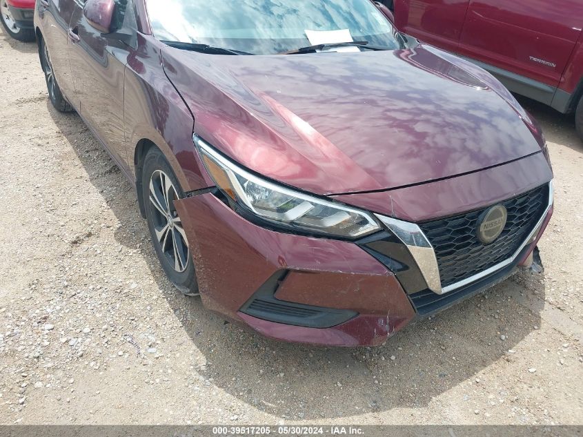 2020 Nissan Sentra Sv Xtronic Cvt VIN: 3N1AB8CVXLY250217 Lot: 39517205