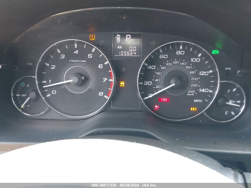 2012 Subaru Outback 2.5I Premium VIN: 4S4BRBCC8C3229248 Lot: 39517220