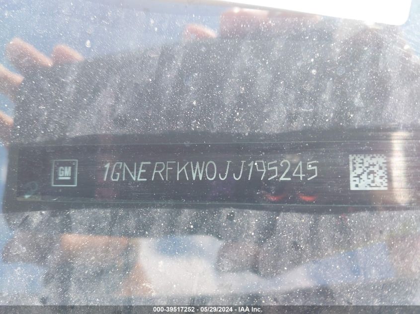 2018 Chevrolet Traverse Ls VIN: 1GNERFKW0JJ195245 Lot: 39517252