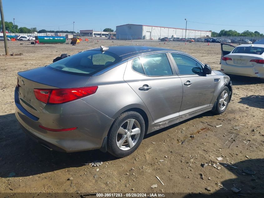 2014 Kia Optima Lx VIN: 5XXGM4A77EG311680 Lot: 39517283