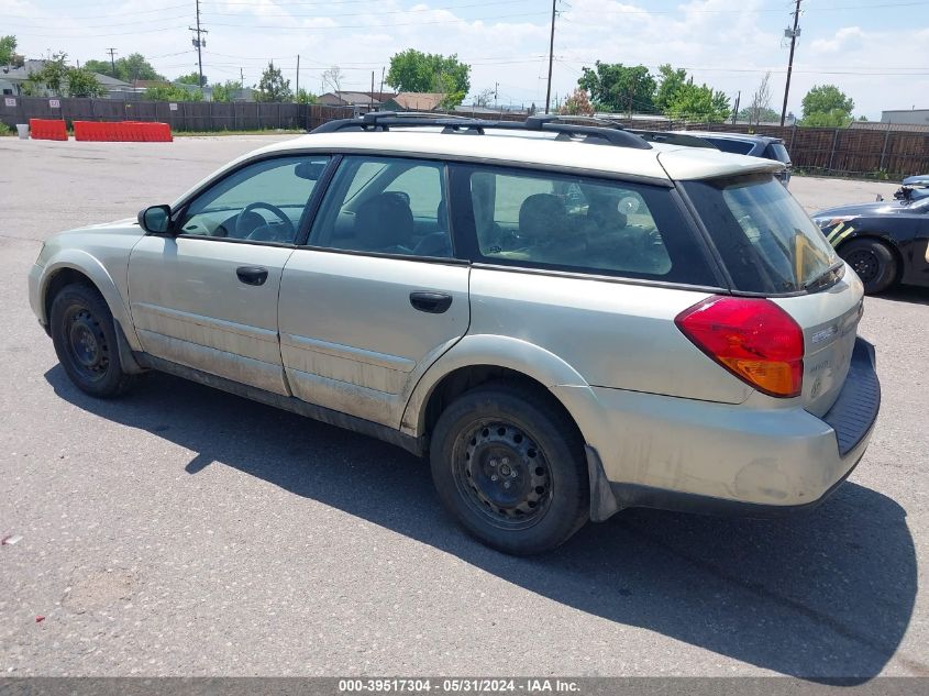 2005 Subaru Outback 2.5I VIN: 4S4BP61C257392120 Lot: 39517304