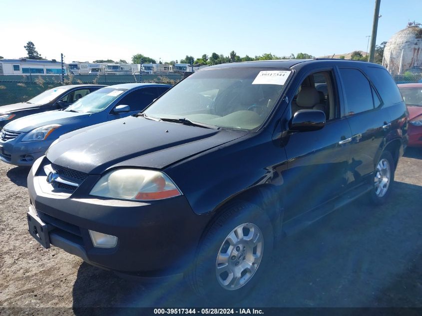 2001 Acura Mdx VIN: 2HNYD18221H543103 Lot: 39517344