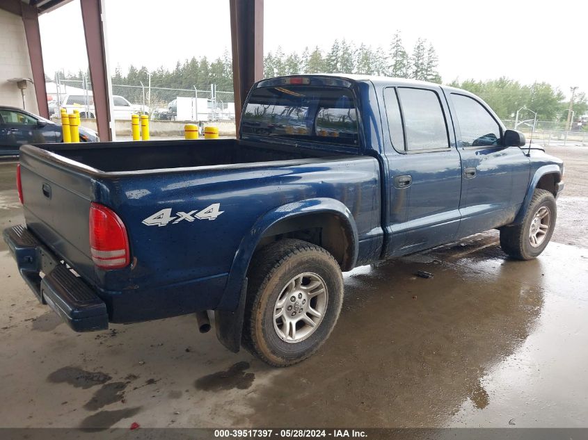 2003 Dodge Dakota Sport/Sxt VIN: 1D7HG38N33S249391 Lot: 39517397