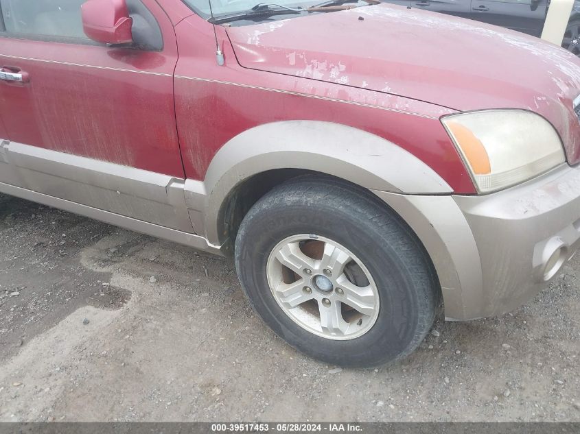 2004 Kia Sorento Ex/Lx VIN: KNDJD733645183906 Lot: 39517453