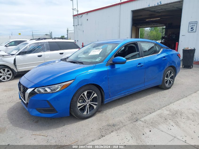 2021 Nissan Sentra Sv Xtronic Cvt VIN: 3N1AB8CV7MY217077 Lot: 39517456