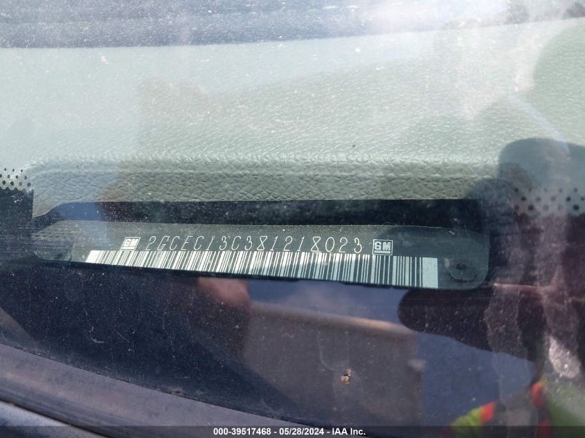 2008 Chevrolet Silverado 1500 Ls VIN: 2GCEC13C381218023 Lot: 39517468