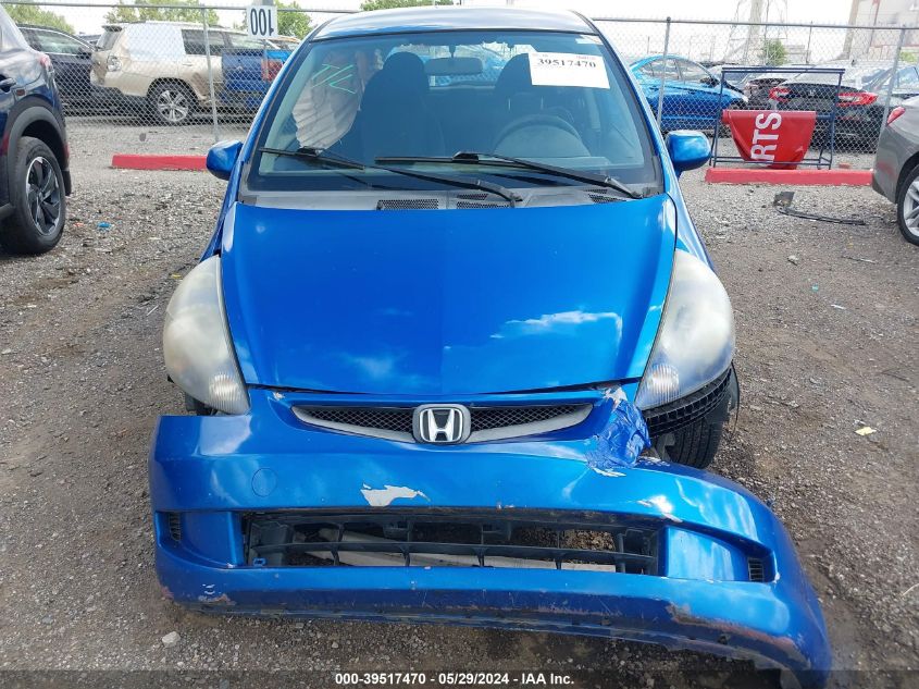 2007 Honda Fit VIN: JHMGD38447S037853 Lot: 39517470