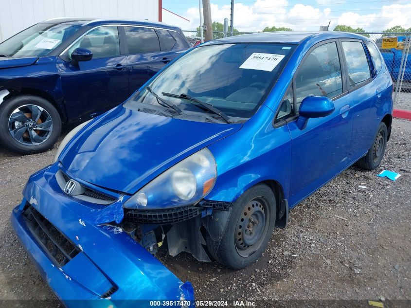 2007 Honda Fit VIN: JHMGD38447S037853 Lot: 39517470