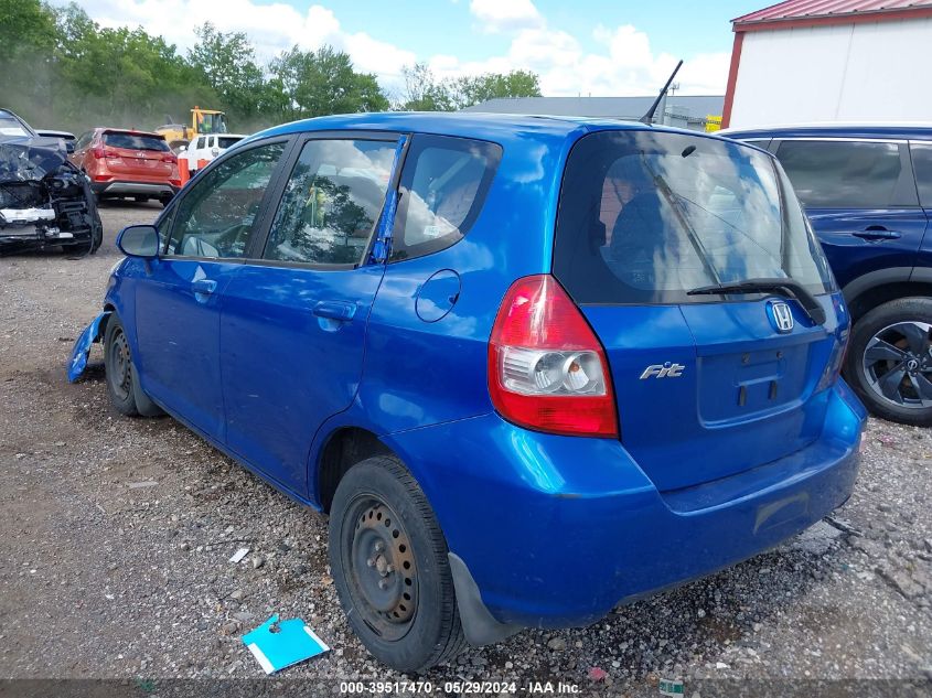 2007 Honda Fit VIN: JHMGD38447S037853 Lot: 39517470