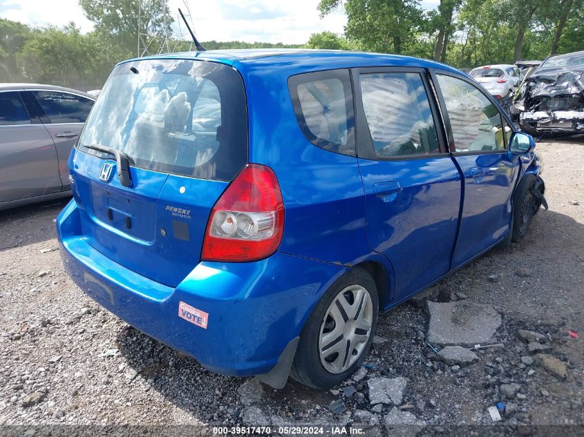 2007 Honda Fit VIN: JHMGD38447S037853 Lot: 39517470