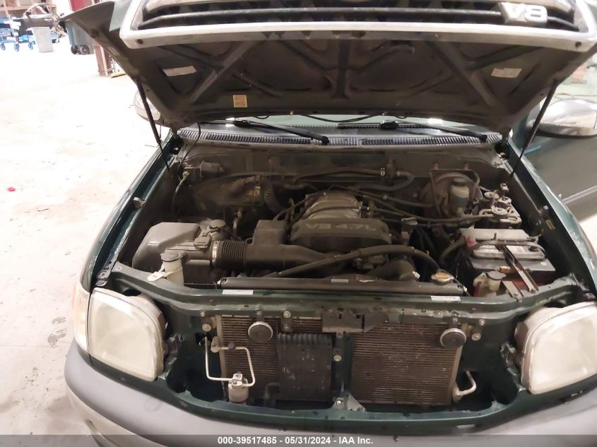 2000 Toyota Tundra Sr5 V8 VIN: 5TBBT4412YS094832 Lot: 39517485