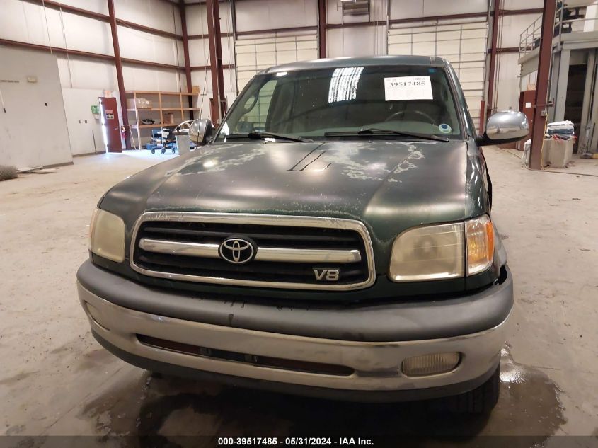 2000 Toyota Tundra Sr5 V8 VIN: 5TBBT4412YS094832 Lot: 39517485