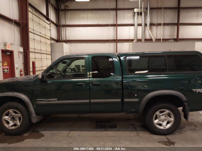 2000 Toyota Tundra Sr5 V8 VIN: 5TBBT4412YS094832 Lot: 39517485