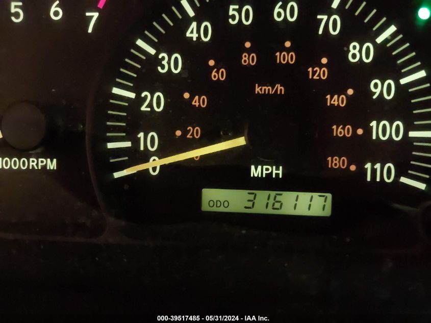 2000 Toyota Tundra Sr5 V8 VIN: 5TBBT4412YS094832 Lot: 39517485