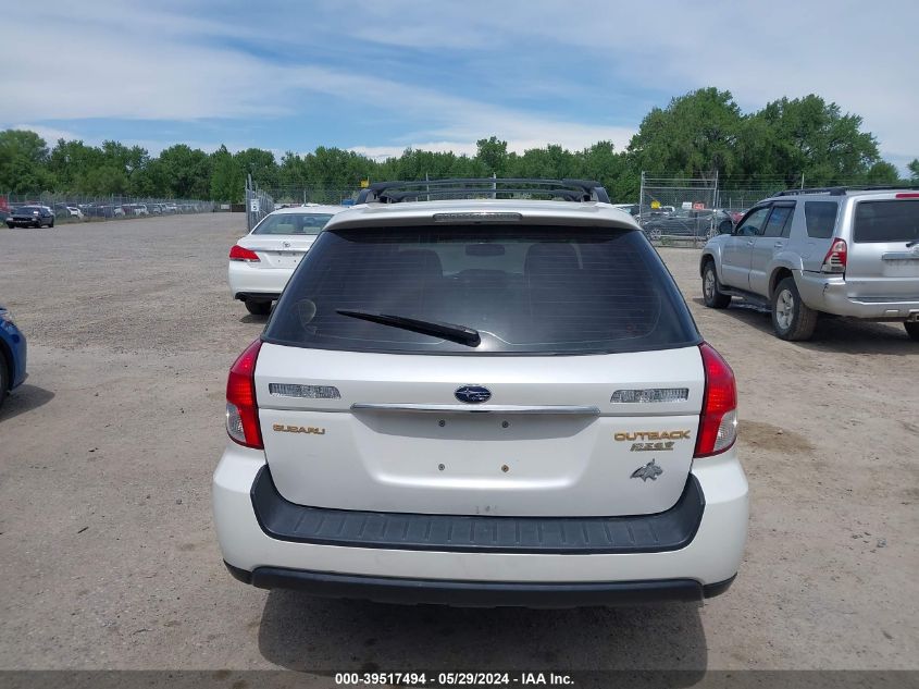 2008 Subaru Outback 2.5I/2.5I L.l. Bean Edition VIN: 4S4BP61C087366264 Lot: 39517494