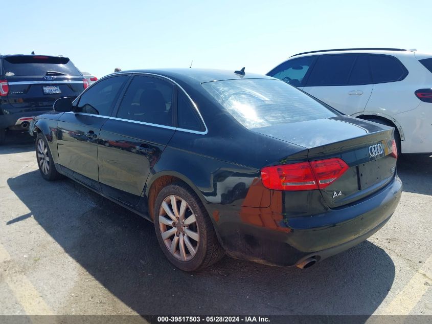 2009 Audi A4 3.2 Premium Plus VIN: WAULK78K79N008129 Lot: 39517503