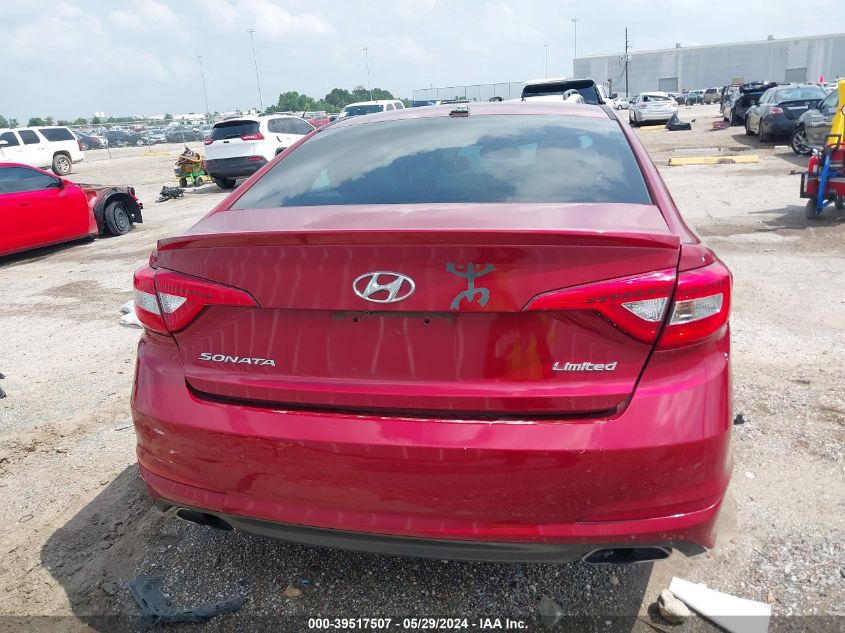 2015 Hyundai Sonata Limited VIN: 5NPE34AFXFH188934 Lot: 39517507