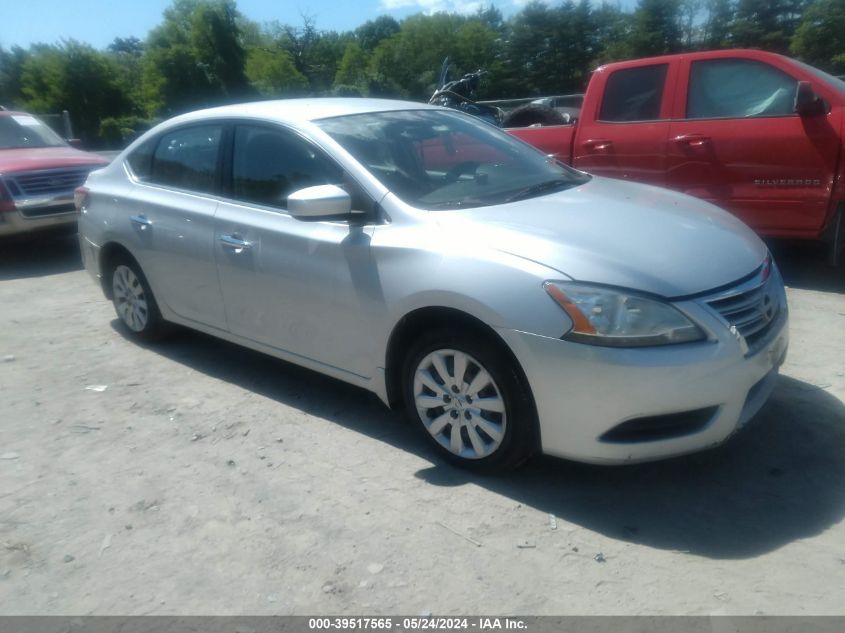 2013 Nissan Sentra S VIN: 3N1AB7AP3DL782082 Lot: 39517565