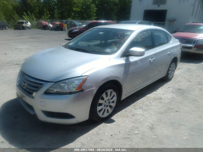 2013 Nissan Sentra S VIN: 3N1AB7AP3DL782082 Lot: 39517565