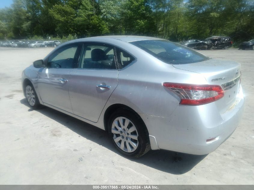 2013 Nissan Sentra S VIN: 3N1AB7AP3DL782082 Lot: 39517565