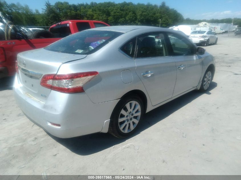 2013 Nissan Sentra S VIN: 3N1AB7AP3DL782082 Lot: 39517565