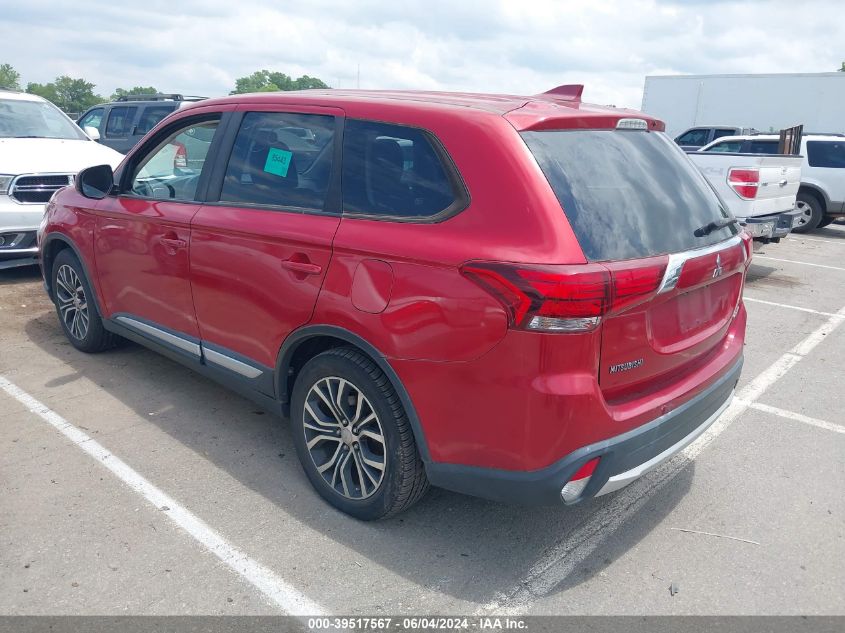 2017 Mitsubishi Outlander Se VIN: JA4AD3A37HZ028043 Lot: 39517567