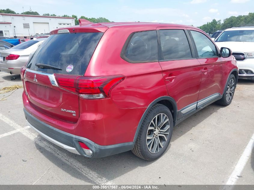 2017 Mitsubishi Outlander Se VIN: JA4AD3A37HZ028043 Lot: 39517567