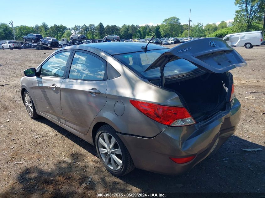 2013 Hyundai Accent Gls VIN: KMHCU4AE5DU562313 Lot: 39517575