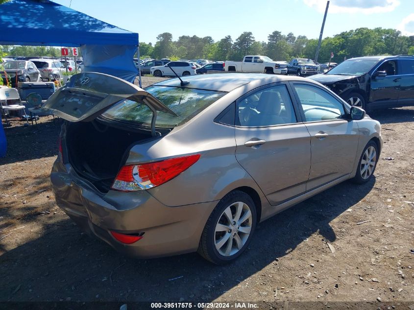 2013 Hyundai Accent Gls VIN: KMHCU4AE5DU562313 Lot: 39517575